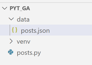 Folder Structure for automating google analytics using Python